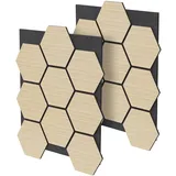 ML-Design Akustikpaneel ML-Design Eiche 2 St. 66,5 x 81,1 x 2,1 cm