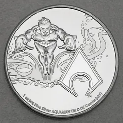 Silbermünze 1oz Aquaman 2022 DC Comics (Niue)