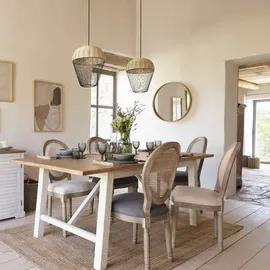 Atmosphera Runder Spiegel Wild Ø 68 cm Beige