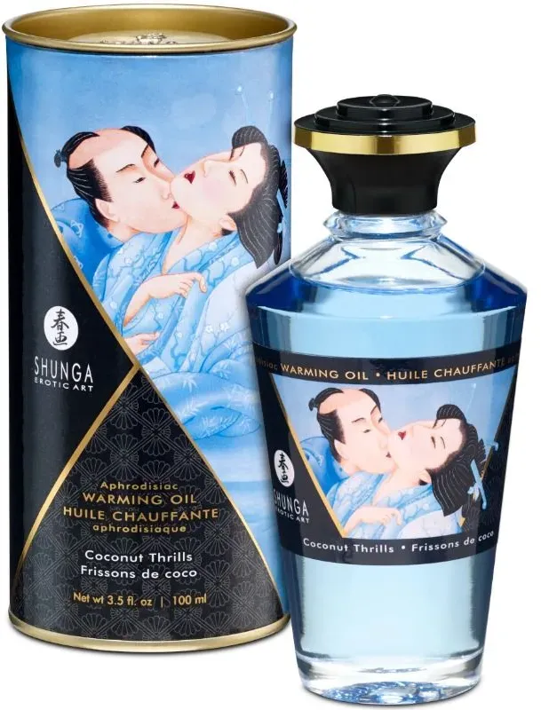 SHUNGA - WÄRMEEFFEKT-MASSAGEÖL MIT KOKOSNUSSGESCHMACK 100 ML