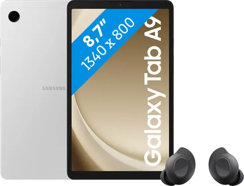 Samsung Galaxy Tab A9 8,7 Zoll 128GB Wi-Fi Silber + Buds FE Schwarz