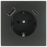Unitec USB-Steckdose SaoPaulo Anthrazit