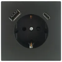 Unitec USB-Steckdose SaoPaulo Anthrazit