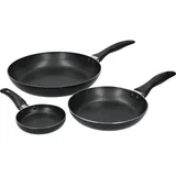 KitchenCraft Pfannen-Set 3-tlg. 12 cm + 20 cm + 28 cm