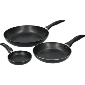 KitchenCraft Pfannen-Set 3-tlg. 12 cm + 20 cm + 28 cm