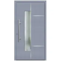 KNOCK Flügelüberdeckende Kunstoff-Haustür »Terra«, grau