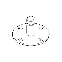 Dornbracht Wandscheibe Brausehalter 09301104190 45x45x25