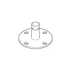 Dornbracht Wandscheibe Brausehalter 09301104190 45x45x25