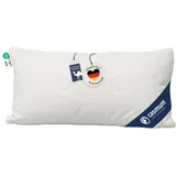 casimum 3-Kammer-Kissen, Kopfkissen 40x80 cm, 100% Kamelflaum (Außen), stützender Federnkern zur Druckentlastung, allergikerfreundlich, für Rücken- und Seitenschläfer