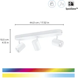 WIZ Imageo 3 3-flg. dimmbar Aluminium