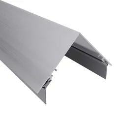 Firstprofil | Aluminium | Mit Dichtungen | Blank | Länge 5100 mm