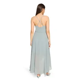Vera Mont Abendkleid Wickel-Design Smoky Salvia 36