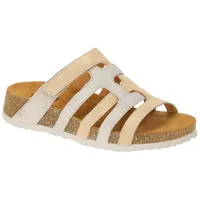 THINK! Think Koak Pantolette beige grau für Damen, grau,