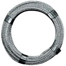 schmidt's onlineshop Drahtseil D.3,0-4,0mm L.10m 6x7+1 FE Bruchkraft 5,28 kN Stahl,verz.ku.-ummantelt