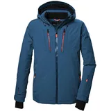 KILLTEC Herren Skijacke/Funktionsjacke mit abzippbarer Kapuze, Schneefang und Unterarmventilation KSW 46 MN SKI JCKT, mittelblau, M, 41984-000