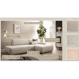 Home Affaire Eckcouch Cord 2-Sitzer Grau