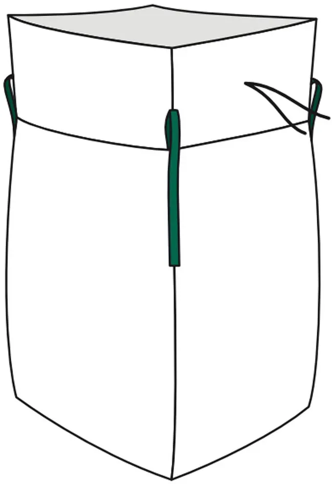 Big Bag  90x90x110cm Standard unbeschichtet SWL 1.000kg  mit Schürze