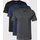 Boss Classic Kurzarm-T-Shirt 3 Einheiten Open Blue L