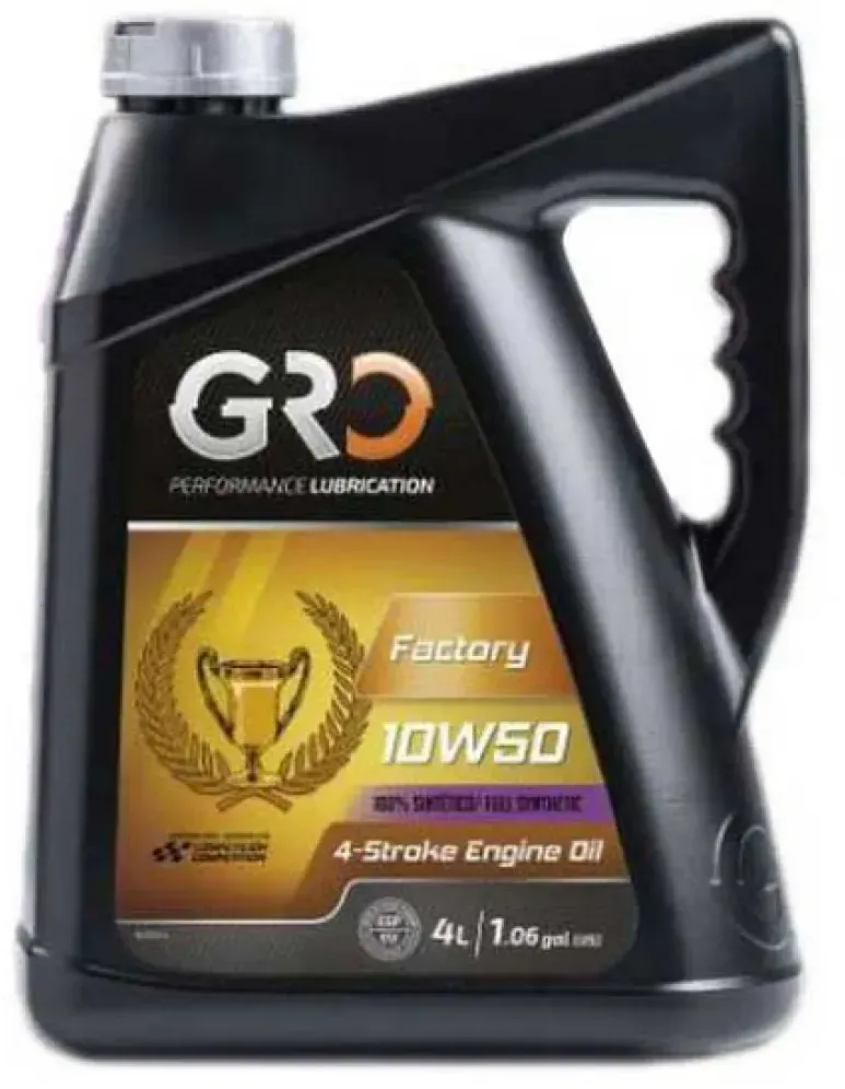Gro Factory 10w50 4t 4l Motoröl - Black - One Size