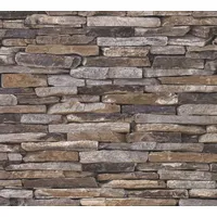 Livingwalls selbstklebendes Panel pop.up Panel 3D in Stein Optik fotorealistisch Naturstein 2,50 m x 0,52 m beige braun creme Made in Germany 955721 95572-1