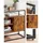 VASAGLE Sideboard, LSC014B01 braun 100,0 x 35,0 x 80,5 cm