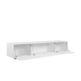 Möbel Kraft Stream TV-Lowboard 200 cm Weiß Holzwerkstoff