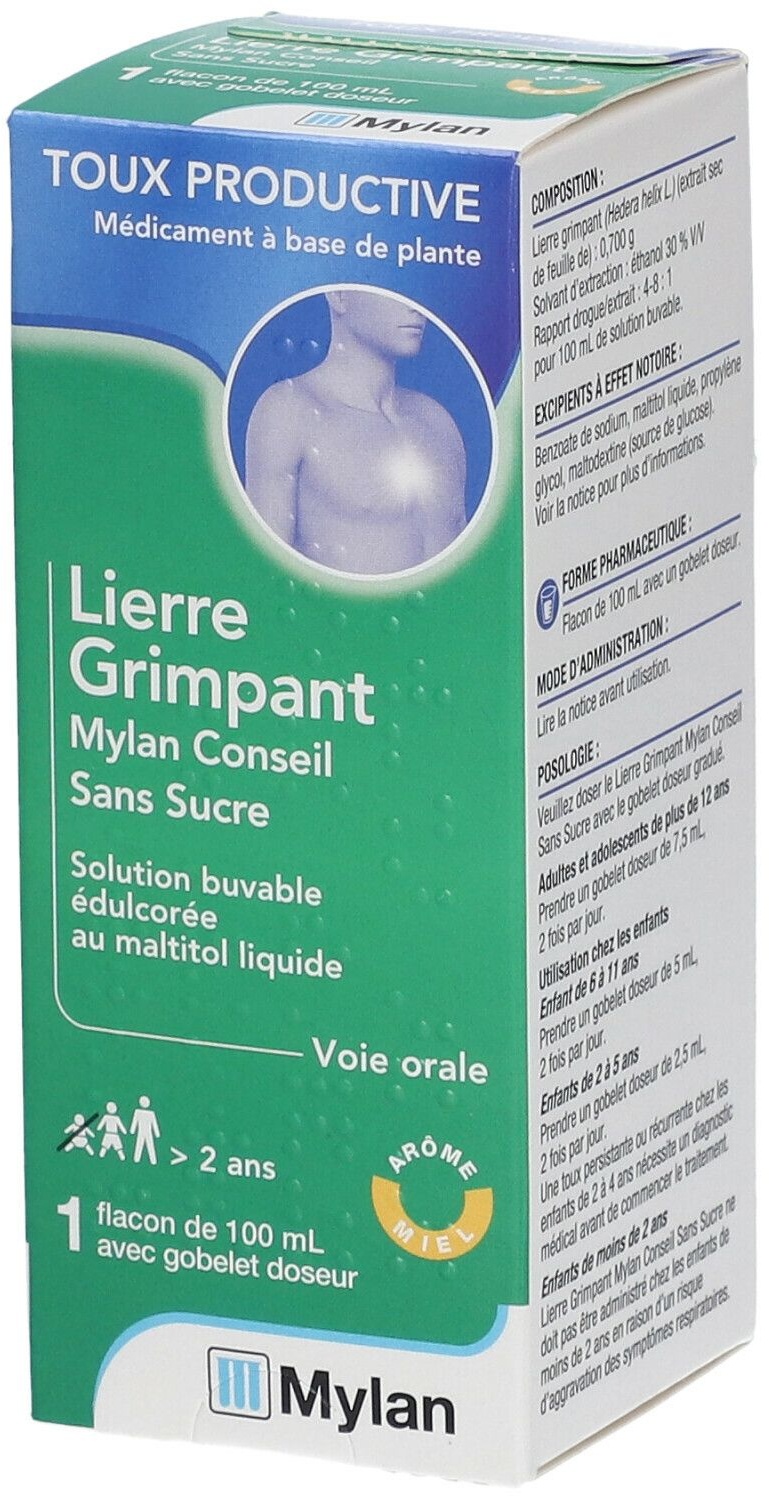 Lierre Grimpant Viatris Conseil Sans Sucre 100 ml solution(s)