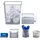 Relaxdays Schreibtischset silber