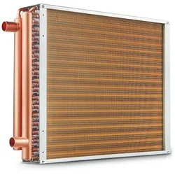 VEVOR 45,72x50,8cm Wärmetauscher 3-reihig 9,53mm Kupferanschlüsse 242 Lamellen