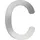 CMD Hausnummer  c Silber
