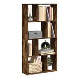 vidaXL Bücherregal Räuchereiche 60x20x120 cm Holzwerkstoff