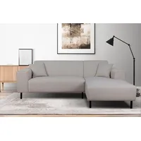 Ecksofa HOME AFFAIRE "ARROS L-Form mit Wellenunterfederung, Maße B/T/H: 235/163/81 cm", beige, B:235cm H:81cm T:163cm, 100% Polyester, Sofas, Ecksofa, incl. Zierkissen, mit Recamiere rechts/links bestellbar, auch in Cord