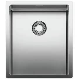 Naber Corno Piu PFU2 rechts Einbauspüle Edelstahl Handbetätigung 380 x 440 mm