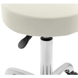 physa Rollhocker mit Rückenlehne - 540 - 720 mm - Beige