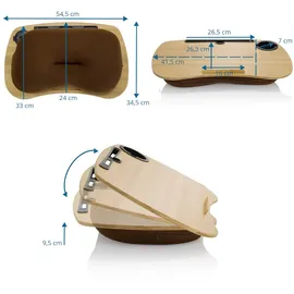 HJH Office COMFILAP I / Laptopunterlage Braun