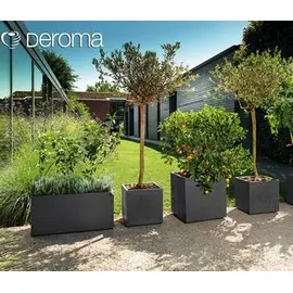 Deroma Pflanzkasten Millennium 79 x 39 x 39 cm Anthrazit