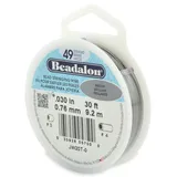 Beadalon Schmuckdraht Edelstahl-kunststoffummantelt transparent Ø 0,76 mm 9,2 m