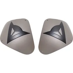 Dainese Sport Aluminium kit, Schulterkappen - Silber/Schwarz
