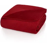 Glart Kuscheldecke 150 x 200 cm Burgunderrot