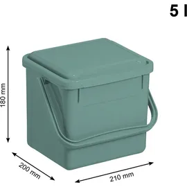 Rotho Komposteimer 5 l Grün