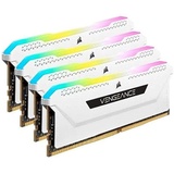 Corsair Vengeance RGB PRO SL DDR4-3600 - 64GB - CL18 - Quad Channel (4 x 16 GB), DDR4 3600 (PC4-28800) C18, 1,35 V, Weiss, CMH64GX4M4D3600C18W