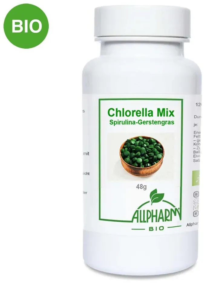 Bio Chlorella Mix Spirulina-Gerstengras Presslinge