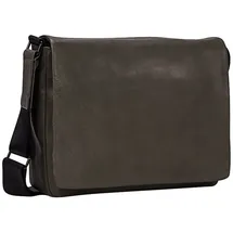 LEONHARD HEYDEN Den Haag Messenger Leder 31 cm oliv