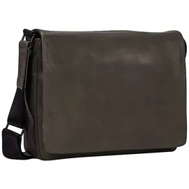 LEONHARD HEYDEN Den Haag Messenger Leder 31 cm oliv