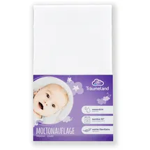 Träumeland Matratzenauflage Moltonauflage 70 x 140 cm weiß