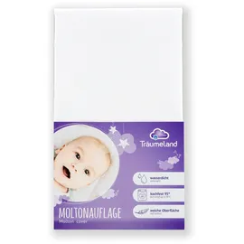 Träumeland Matratzenauflage Moltonauflage 70 x 140 cm weiß