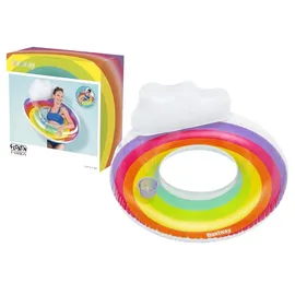 BESTWAY 43647 Schwimmring in Regenbogen-Design, 107cm Ø