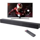40 W Wand-Soundbar-Fernseher Bluetooth-Lautsprecher Heimkino Optisches HDMI AUX,(Schwarz) - Schwarz