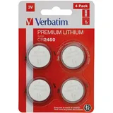 Verbatim Lithium Batterie 4 x CR2450 3V (4-Pack)