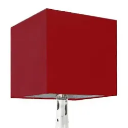Lampenschirm rot 35 x 35 x 35cm